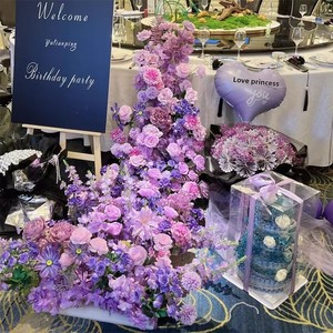Arreglo Floral en Cascada Romántico <span class=keywords><strong>de</strong></span> Flores Artificiales <span class=keywords><strong>de</strong></span> Seda Hechas a Mano, Centro <span class=keywords><strong>de</strong></span> Mesa para Ceremonia <span class=keywords><strong>de</strong></span> Boda, Fiesta <span class=keywords><strong>de</strong></span> Cumpleaños - Product Image 6