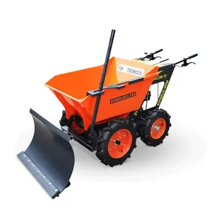 Mini Wiellader Kleine Dumper Multione Mini Loader Met Sneeuw Ploeg