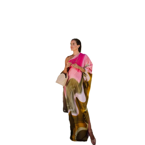 Nuovo vestito estivo con stampa a mezza spalla inclinata a spalla singola senza schienale per eventi di festa - Product Image 6