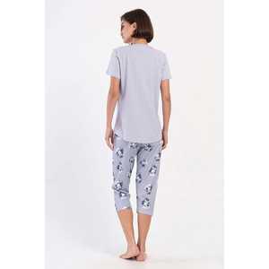 ชุดนอนผู้หญิงคอกลมแขนสั้นทรงโอวัลคาปรีขนาดพลัสไซส์ - Product Image 1