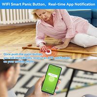 Botón de llamada WiFi para cuidadores de ancianos en el hogar, dispositivo de alerta médica portátil, monitor de ancianos.