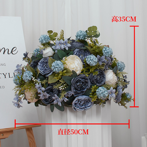 Decoración para Bodas, Centros de Mesa Modernos de Rosas Artificiales de 50 cm, Exhibidores de Ventanas, Arreglos Circulares para Pasillos, Navidad - Product Image 6
