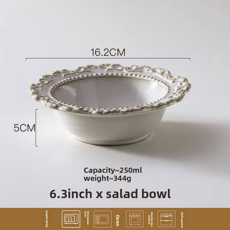 bol beige de 6,3 pouces