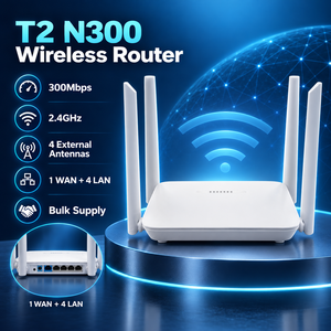 Router WiFi OEM de 300Mbps T2 2.4GHz con 4 Antenas, CPE Inalámbrico de Banda Ancha con 5 Puertos Ethernet para Oficina, Hogar y <span class=keywords><strong>SOHO</strong></span> - Product Image 3