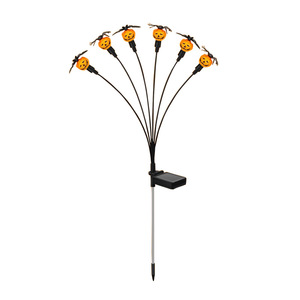 Solar Halloween <b>Lights</b> Outdoor 6 Head Pumpkin Spider Decor 2 Pack IP65 <b>LED</b> - Product Image 5