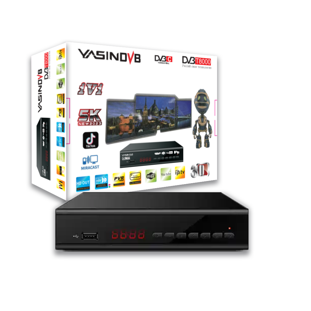 YASINDVB DVB-T8000(Bianco)