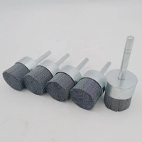 Brosse à poils abrasifs pour le débavurage, le polissage et le nettoyage, qualité industrielle/bricolage, manche en métal