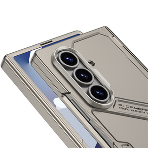 Protector de Pantalla de Vidrio Templado Transparente de Alta Calidad para <span class=keywords><strong>Samsung</strong></span> Z Fold 7 6 5, Funda con Soporte Oculto Antigolpes - Product Image 4