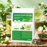 Sachets de thé vert au jasmin en gros 3g*30 paquets – Thé pur naturel parfumé au jasmin, sachets individuels pour infusion chaude ou froide