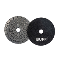Disque de polissage diamanté abrasif extra fin JDK 100 mm, utilisation humide/sèche pour granit, quartz, pierre d'ingénierie - Personnalisable OEM pour meuleuse d'angle