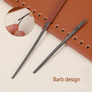 Herramienta de costura <span class=keywords><strong>manual</strong></span> de acero de una sola punta, accesorio de costura, <span class=keywords><strong>agujas</strong></span> de <span class=keywords><strong>cuero</strong></span> hechas a mano - Product Image 2