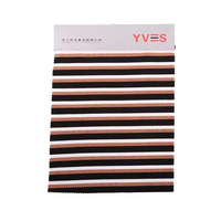 Tissu jacquard personnalisé en polyester et rayonne extensible avec rayures métalliques Lurex, vente en gros