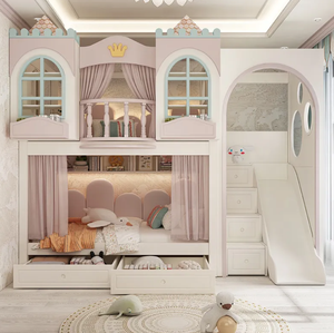 Letto per Bambini in Legno Massello, Letto a Castello, Letto Castello <span class=keywords><strong>Principessa</strong></span> - Product Image 3