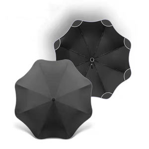 <span class=keywords><strong>Parapluie</strong></span> pliant 3 sections personnalisé en gros, imperméable, coupe-vent, ouverture automatique, coins arrondis, protection solaire pour femmes - Product Image 1