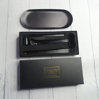 Kit d'entretien de bougies de luxe 3-en-1 de haute qualité avec logo personnalisé, comprenant des ciseaux à bougies, un bâtonnet de nettoyage, un éteignoir et des coupe-bougies, dans des boîtes cadeaux