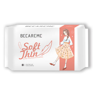 Pabrik sekali pakai bernapas wanita pembalut kapas bantalan feminin Herbal Anion Label pribadi sanitasi Herbal Anion - Product Image 1