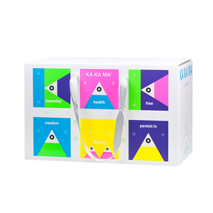 Serviettes jetables Ka Ka Ma, épaisses, extra larges, en coton doux, utilisables à sec et humides, boîte cadeau personnalisée - Product Image 2