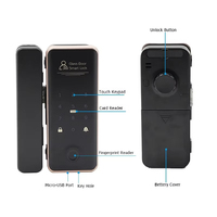 Tuya Wifi App Cerradura de puerta de vidrio Ttlock Ble Cerradura de vidrio inteligente digital Seguridad Código de huella digital Tarjeta sin llave Cerradura de vidrio inteligente