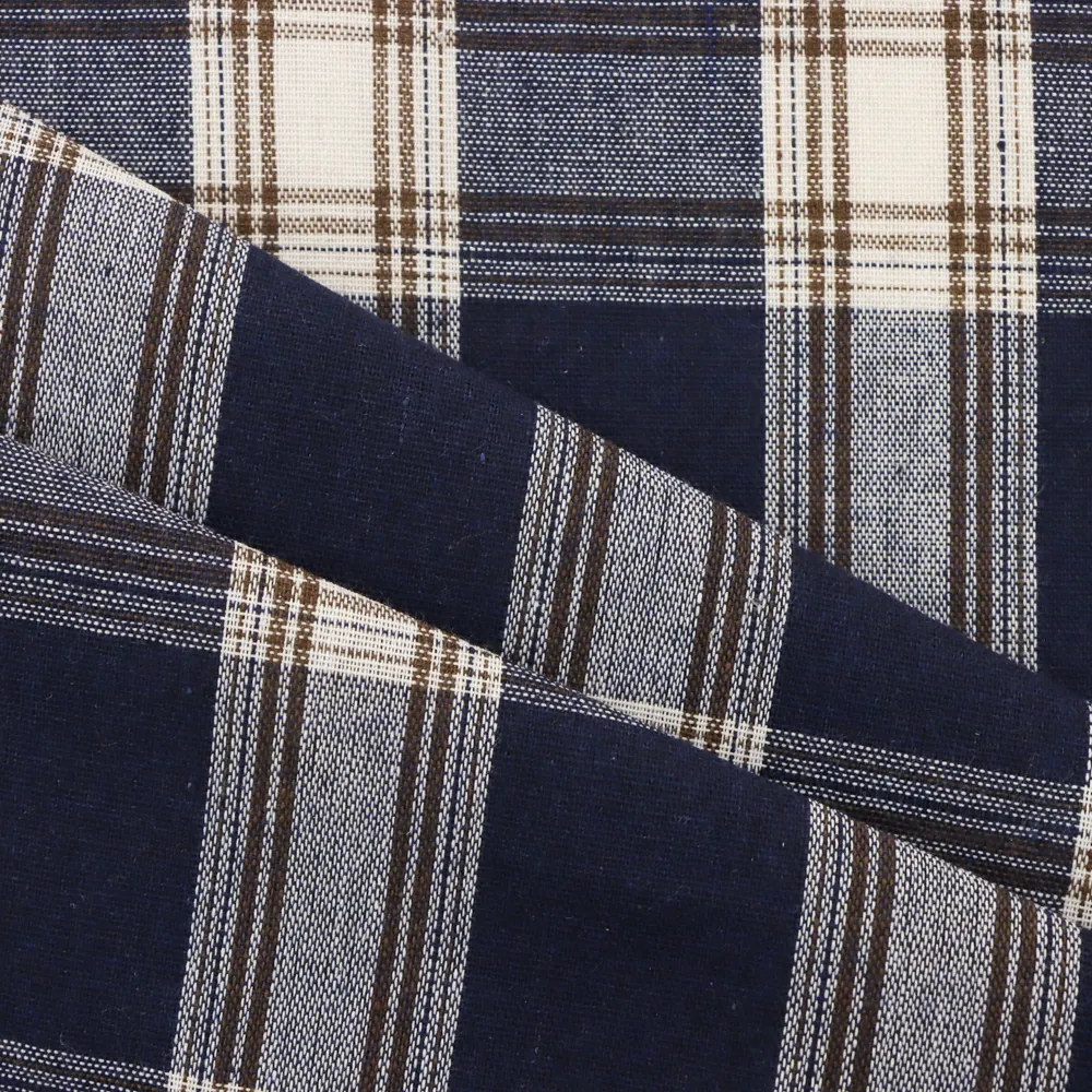 Tessuto tinto in filo intrecciato per uomo camicia Design a buon mercato prezzo Tartan natale tessuto personalizzato in poliestere di cotone per lenzuolo