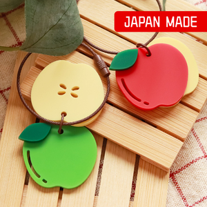 Acrylic Apple Keychain <b>Keyring</b> Fruit Food Motif Swinging Design Red Green Bag <b>Charm</b> Accessory Gift Custom Japan Made OEM ODM - Product Image 1