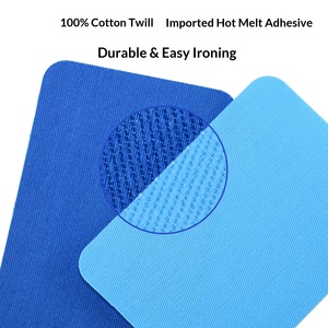 <span class=keywords><strong>Patches</strong></span> de Tecido de Sarja de Algodão Puro Retangulares Termocolantes com Adesivo Forte para Roupas, Cotovelos, Calças e Joelhos - Product Image 2