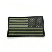 Patchs rectangulaires personnalisés avec logo du drapeau du Venezuela, à dos auto-adhésif avec crochet, patch brodé du drapeau américain pour vêtements/chapeaux