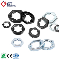 Haute pression M8 M10 M12 M14 M16 galvanisation zingué personnalisé en acier au carbone 1008 écrou autobloquant pour la construction navale