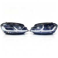 Kit de phares LED pour VW Golf 7 Mk7, mise à niveau Golf 7.5, feux de jour bleus, clignotants séquentiels, phare avant de voiture