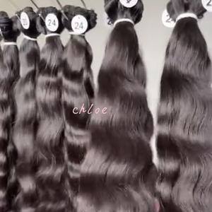 Paquetes de cabello ondulado natural crudo camboyano 100% extensiones de cabello humano trama de cabello rizado birmano - Product Image 4