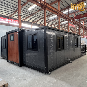 可折叠可扩展预制集装箱房 20 英尺/40 英尺 钢制夹层板现代设计 适合商场使用 3-5 个卧室 厨房 - Product Image 2