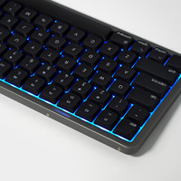 Teclado Mecánico OEM de Perfil Bajo AKKO Air01, Tri-Modo, Carcasa de Aluminio CNC, Interruptores Intercambiables en Caliente, Batería de 4500 mAh, RGB, 1000 Hz