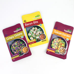 Envasado de alimentos congelados rápido personalizado, bolsa de soporte a prueba de humedad, Material PET de aluminio PE para ensalada, condimento, tocino, leche/gelatina - Product Image 1