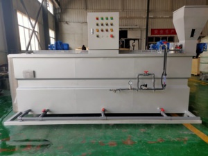 Dissolvant de floculant automatique sans poussière <span class=keywords><strong>DZ</strong></span> pour les stations d'épuration municipales |   Équipement de mélange et d'alimentation chimique sans surveillance - Product Image 5