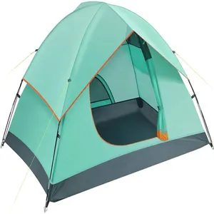 WoQi अनुकूलित फैक्टरी मूल्य आपूर्तिकर्ताओं खरीदने पॉलिएस्टर फाइबर ग्लास 3-5 व्यक्ति तम्बू