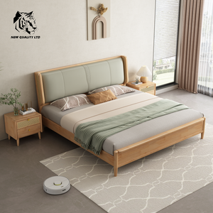 factory direct sale great price customized huge stock eco-friendly 1.8m king <b>bed</b> new design bedroom furniture wood king <b>size</b> <b>bed</b> - Product Image 2