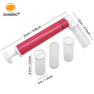 Bricolage rond pp paillettes décoration outil de cuisson Desserts <span class=keywords><strong>pâtisserie</strong></span> plastique pistolet <span class=keywords><strong>aérographe</strong></span> <span class=keywords><strong>manuel</strong></span> pour gâteaux - Product Image 5