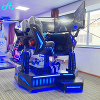 Nouvelles idées petite entreprise trois écrans d'autres manèges de parc d'attractions produits de jeu vr réalité virtuelle simulateur de jeu de voiture de course
