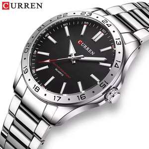 Reloj CURREN 8452 de Moda para Hombre, Reloj de Cuarzo Deportivo de Lujo para Hombre con Resistencia al Agua de 3 ATM, Reloj de Pulsera de Acero Inoxidable de Alta Calidad - Product Image 4