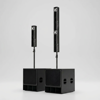 Colonne sonore linéaire de 5 pouces, subwoofer amplifié sur pied en bois de 12 pouces et 15 pouces, 800W, pour sonorisation Line Array