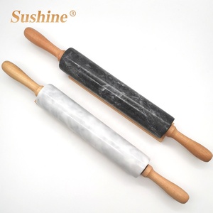 Chất Lượng Cao Cấp Bằng Đá Cẩm Thạch Trắng Cán <span class=keywords><strong>Pin</strong></span> Với Tay Cầm Bằng Gỗ Handmade Tùy Chỉnh Hình Dạng Lý Tưởng Cho Bột Cán Chất Lượng Cao Nhất - Product Image 6