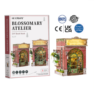 Inserto Decorativo per Libreria, Kit Fai-da-Te per Angolo Lettura, Puzzle 3D, Nuovo Kit Miniatura Negozio di Fiori, Puzzle 3D in Legno Fai-da-Te - Product Image 2