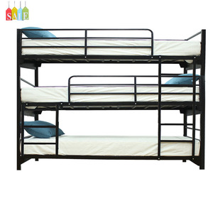 Lit superposé en métal pour filles, lit double superposé à <span class=keywords><strong>3</strong></span> <span class=keywords><strong>niveaux</strong></span> pour enfants - Product Image 3