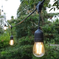 Guirlande de lampes LED suspendues E27 de 10 à 15m de diamètre, ampoule à Filament rétro Edison, imperméable, éclairage d'extérieur, idéal pour un jardin, une fête ou un Patio