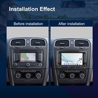 Autoradio Android 7/9 pouces avec écran tactile pour VW Volkswagen, CarPlay sans fil, GPS, Bluetooth, multimédia embarqué avec caméra de recul
