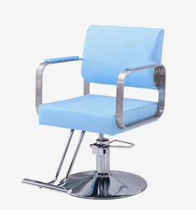 Sillón de Barbería Rosa Hidráulico, Silla de Estilismo de Salón, Asiento de Peluquería de Cuero PU, Reposapiés Ajustable para Salón de Belleza - Product Image 6