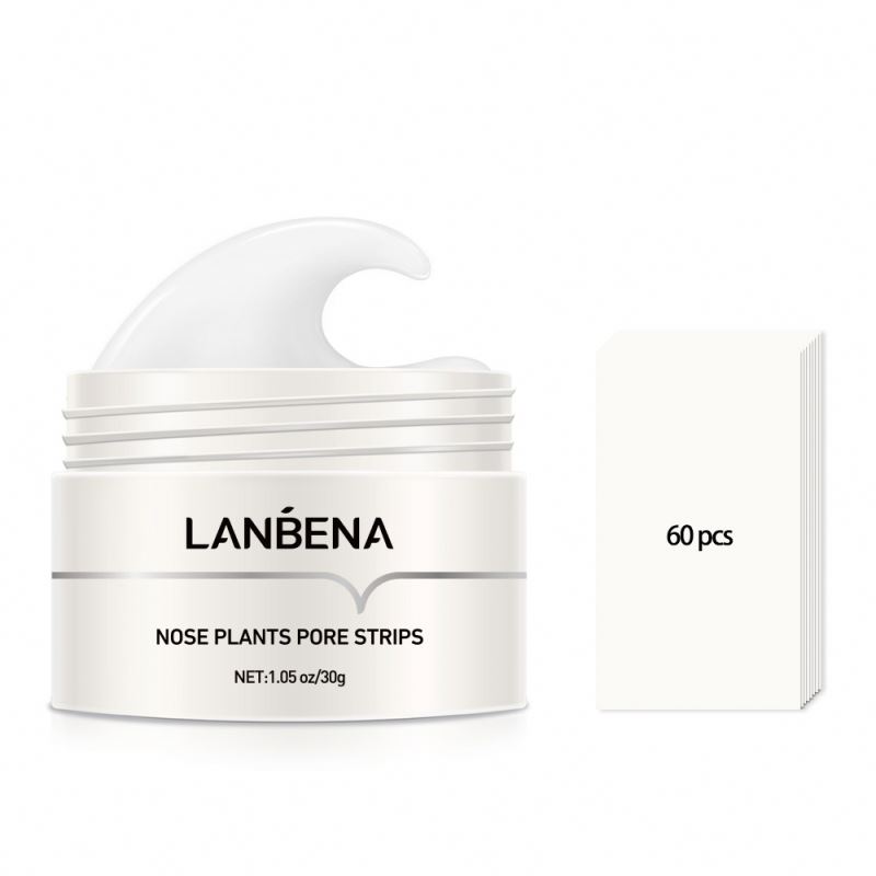 LANBENA Peeling Aknebehandlung Tiefreinigung Gesichtsmaske Original Lanbena Nase Maske Porenstreifen Mitesserentferner Maske