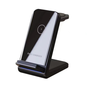 Лидер продаж, 3-в-1, АБС-ПК, силиконовая беспроводная зарядная станция, предназначенная для зарядки нескольких устройств, популярные товары - Product Image 4