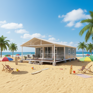 Casa Container Pieghevole <span class=keywords><strong>in</strong></span> <span class=keywords><strong>Acciaio</strong></span> Espandibile Moderna, Villa Prefabbricata con 2-3 Camere da Letto per Uso Commerciale e Supermercati, Marca HUAYING - Product Image 1