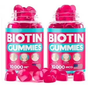 Precio bajo Etiqueta privada <span class=keywords><strong>Biotin</strong></span> Gummies Suplementos para el crecimiento del cabello <span class=keywords><strong>Biotin</strong></span> Gummy - Product Image 1