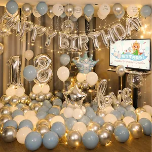 Globos Nhà Cung Cấp Bán Sỉ 100 Quả Bóng Bay Cao Su Helium Balon 5/10/12/18 Inch Bằng Kim Loại Mạ Crôm Bóng Bay Ecuador